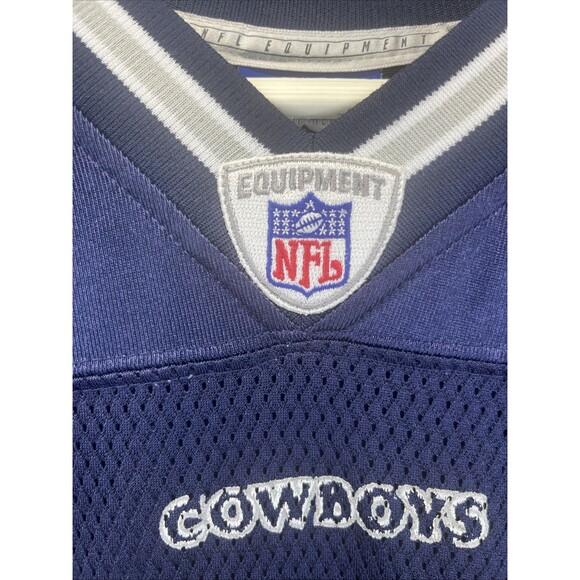 Dallas Cowboys Equipment Jersey M Blue Drew Bledsoe Reebok NFL Football #11 VTG - Picture 6 of 15
